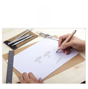 Macro design sketch of a minimalist S925 silver airplane earring on a draft paper