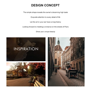 Artistic collage showing inspiration for s925 silver heart studs with vintage European scenes