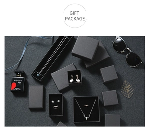 Elegant black minimalist jewelry gift boxes with sponge inserts in various sizes