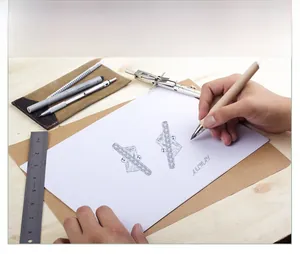 Original hand-drawn jewelry design sketches of sparkling stud earrings and ring layout