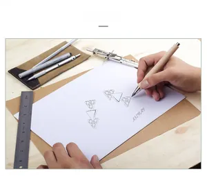 Original design sketch showing geometric triangle S925 silver earrings with ARMAY logo