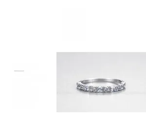 Macro detail of s925 silver ring with square-cut cubic zirconia and polished finish