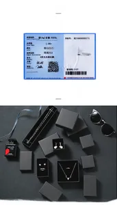 Ensemble d'écrins à bijoux en carton noir élégant avec inserts en mousse de protection
