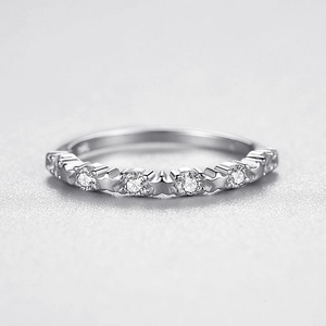 Bague étoile en argent sterling S925 élégante avec zircone étincelante pour femmes