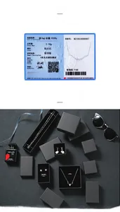 Elegant S925 sterling silver pearl necklace and jewelry set in luxury black gift packaging