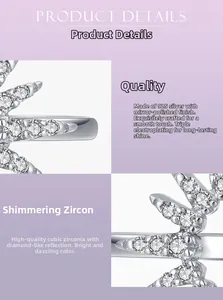 Detailed macro view of 925 sterling silver sunflower ring with cubic zirconia prong setting