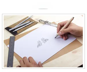 Croquis de conception détaillé de boucles d'oreilles S925 en argent avec outils de dessin