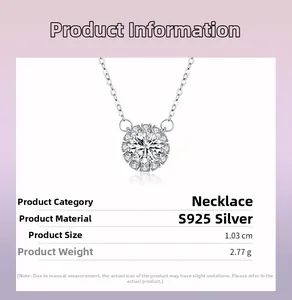 Detail of S925 sterling silver sunflower pendant featuring sparkling cubic zirconia stones