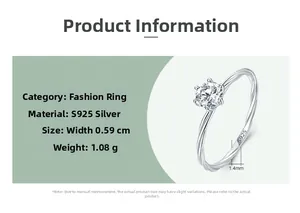 Détail de la bague en argent S925 avec largeur de 0,59 cm et anneau torsadé chic