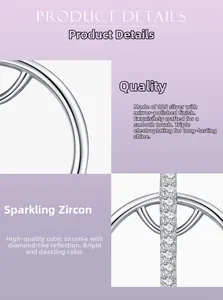 Detailed view of S925 sterling silver ring with cubic zirconia and mirror polished finish