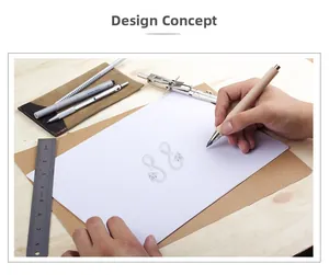 Croquis de design de boucles d'oreilles cœur infini avec outils de dessin professionnels