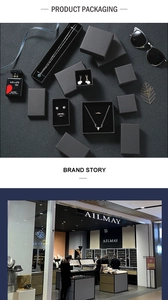 Elegant black jewelry packaging boxes for s925 silver cross rings and necklace sets