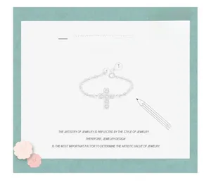 Artistic hand-drawn sketch of an S925 silver cross chain ring with micro-pave stones