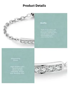 Detailed macro view of S925 sterling silver chain ring with cubic zirconia micro-inlay