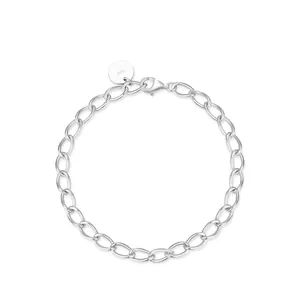 Minimalistische 925 Sterlingsilber Kette Armband Für Damen Modische Geometrische Schlichte Silber Gliederkette High-end Pendeln Schmuck Geschenk
