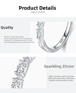 Macro detail of S925 sterling silver ring featuring mirror polishing and cubic zirconia