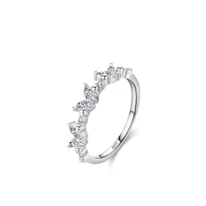 925 Sterling Silver Butterfly Ring For Women Niche Design Zirconia Inlaid Index Finger Ring Exquisite Fashion Jewelry Gift