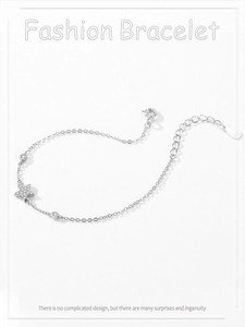 Detailed view of S925 sterling silver star bracelet with micro-pave cubic zirconia accents