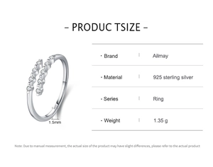 Macro detail of S925 sterling silver ring showing 1.5mm width and micro-set diamond finish