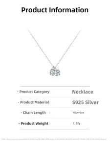 Macro detail of S925 sterling silver necklace with double round cubic zirconia stones