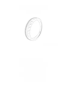 Macro shot of S925 sterling silver ring showing twisted band and micro-pave diamond detail