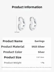 Macro view of S925 silver heart hoop earrings with dimensions 11.8 by 1.5mm
