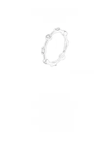 Macro view of S925 sterling silver ring featuring geometric cubic zirconia inlay details