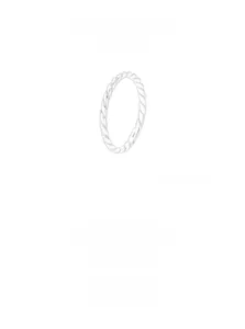 Macro view showing the S925 sterling silver stamp and twisted rope texture of the ring