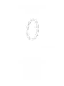 Close-up of S925 sterling silver hollow chain ring with authentic S925 hallmark engraving