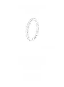 Macro shot of S925 sterling silver ring showing chain links and hallmark stamp