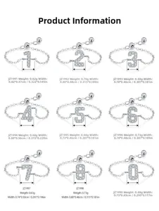 Guida alle taglie degli anelli a catena in argento S925 con pesi e dimensioni dettagliate