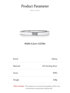 Detail of S925 sterling silver ring with white enamel, gemstone and 0.2cm width measure