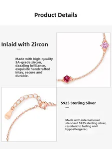 Detailed macro view of S925 sterling silver lobster clasp and adjustable rose gold chain