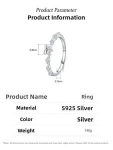 Macro shot showing S925 sterling silver stamp and 0.4cm heart-shaped diamond detail