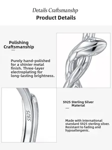 Detail of S925 sterling silver snake ring showing triple plating and engraved snake scales