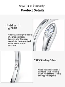 Detailed macro view of S925 sterling silver snake ring with 5A grade zircon stone inlays