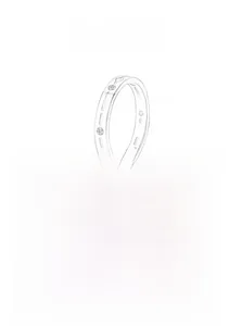 Detailed view of S925 sterling silver stamp and hollow geometric ring design
