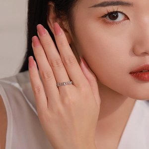 S925 Sterling Silber Kettengliedring für Damen mit funkelnden Zirkonia-Akzenten