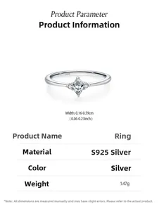 Gros plan sur bague en argent 925 avec zircone marquise et pierres latérales