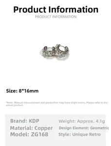Detailed product dimensions for gold pearl hoop earrings measuring 8x16mm with 4.1g weight
