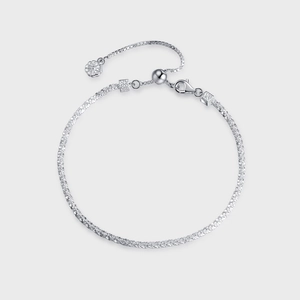 S925 Sterlingsilber Gypsophila Armband Halskette Für Damen Minimalistisch Verstellbar Glitzernd Blume Anhänger Schmuck Geschenk