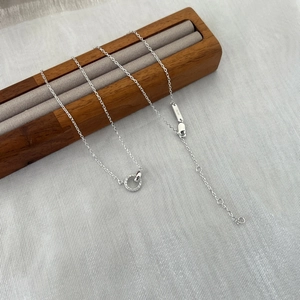 S925 sterling silver necklace with a pave-set sparkling circular pendant for women