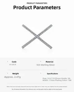 Détail d'une bague croisée en argent S925 pavée de zircones 5A avec dorure 18 carats