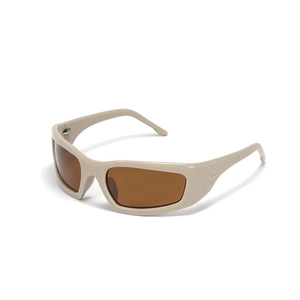 Y2K Fashion Trendy Square Polarized Sunglasses For Women Men Cyberpunk Ins Sunglasses Retro Wrap Around UV400 Sporty Shades Eyewear