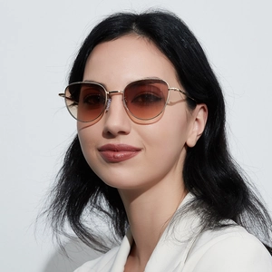 Fashion Metal Cat Eye Sunglasses For Women Men Retro Small Frame UV400 Protection Streetwear Hip Hop Outdoor Sun Glasses
