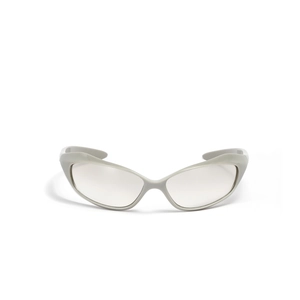 Lunettes de soleil de cyclisme carrées futuristes Y2K avec verres gris translucides