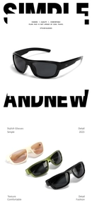 Macro shot of futuristic Y2K sports sunglasses in diverse colors with thick resin frames