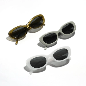 Retro Oval Sunglasses For Men Women UV400 Protection PC Frame AC Lens Vintage Minimalist Fashion Outdoor Eyewear