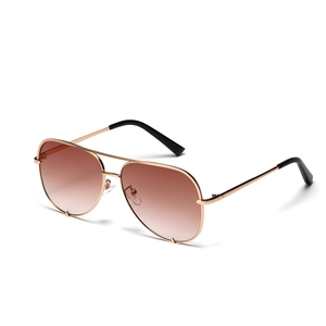Vintage Retro Aviator Sunglasses For Women Men Metal Frame Double Bridge Pilot Mirror Gradient Lens UV400 Fashion Eyewear