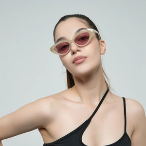 Retro Small Frame Cat Eye Sunglasses For Women Men Rivet Fashion PC Frame AC Lens UV400 Protection Y2K Hip Hop Sun Glasses